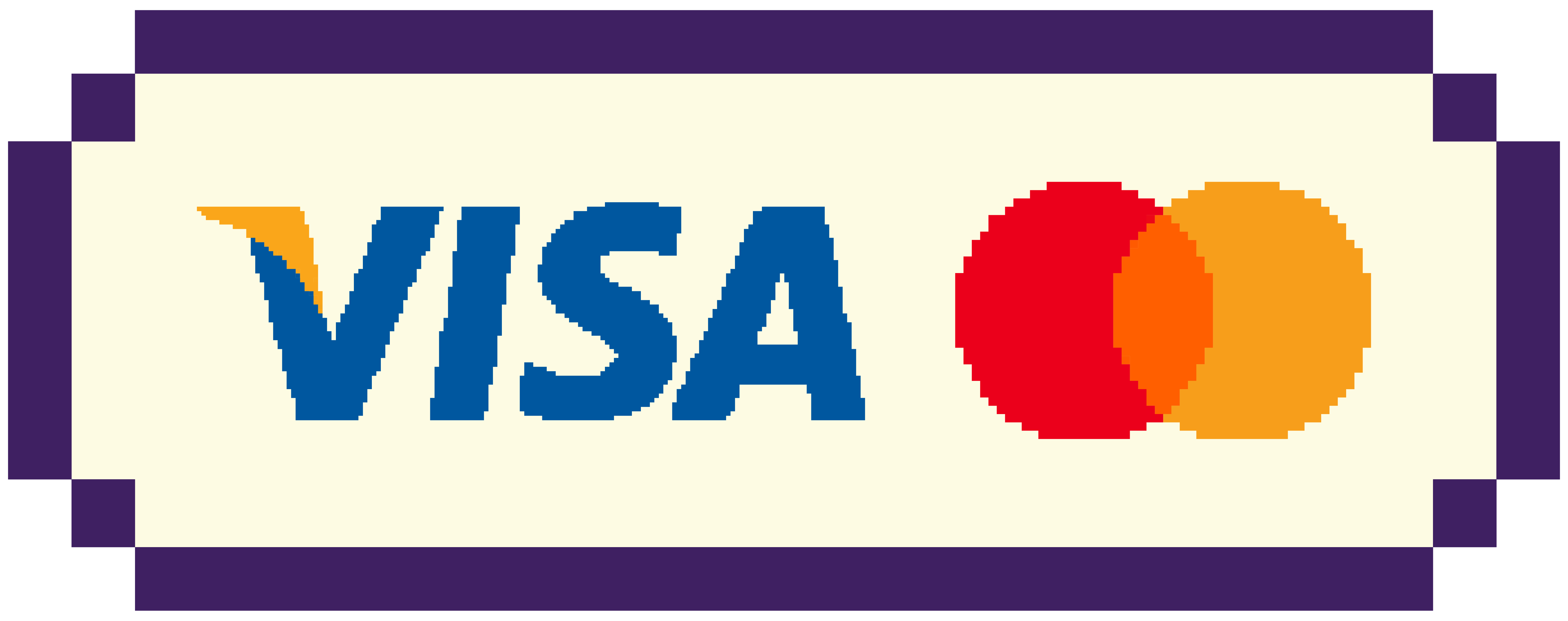 Visa and Mastercard accepted